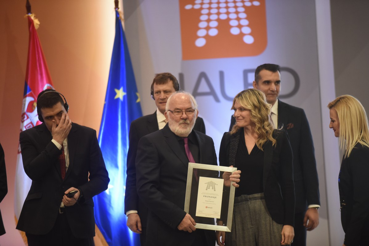 Top Reformer award presented to the Cadaster Director Borko Drašković