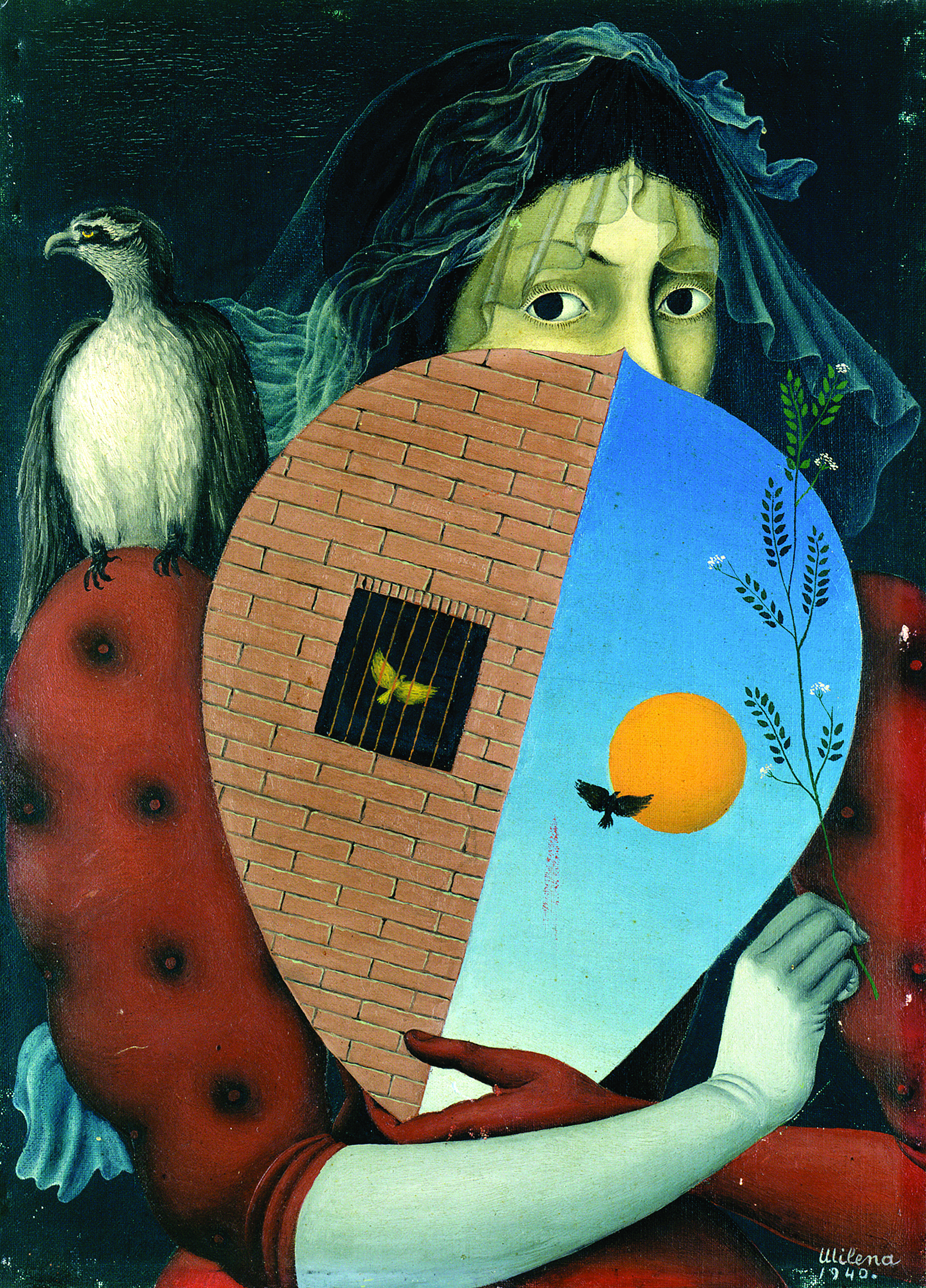 2. Milena Pavlović Barili_Autoportret sa štitom i orlom.jpg