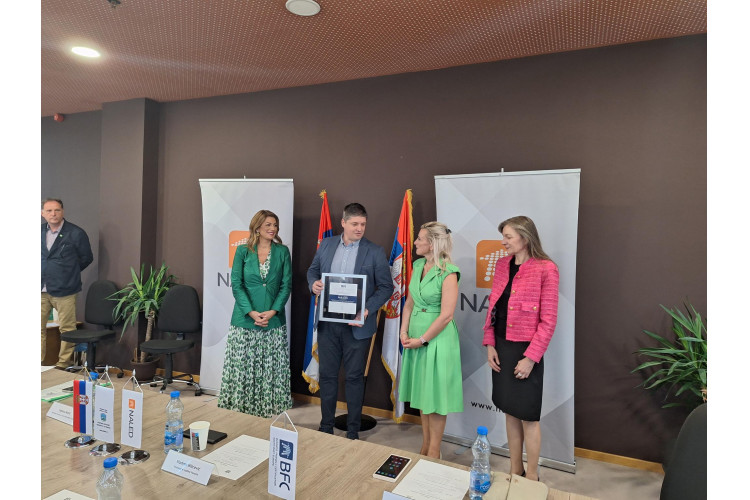 Paraćin obtains the status of business friendly municipality